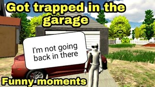 Got trapped in the garage, Funny moments! | Car Parking Multiplayer