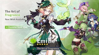 SIMPLIFIED EMILIE KIT DETAILS WITH FARMING MATS - Genshin Impact