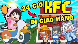 KEYD THỬ THÁCH 24 GIỜ LÀM NGƯỜI GIAO HÀNG CHO TIỆM GÀ RÁN TẠI LÀNG BEE TEAM TRONG MINI WORLD