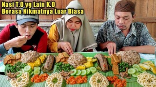 Nikmatnya Gak Ada Lawan., Nasi Tutug Oncom Khas Sunda, Menu Komplit, Ikan Asin, Lalapan, Sambel