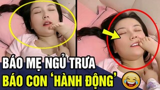 Em Bé Nghịch Ngợm Lúc Mẹ Đang Ngủ Trưa Khiến Anh Bố Nhìn Cười Té Ngửa. Hài Hước 2023