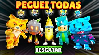 PEGUEI TODAS NOVAS SKINS EXCLUSIVAS DA ATUALIZAÇÃO - Stumble Guys