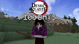 I Played Minecraft Demon Slayer As Kokushibo For 100 DAYS...