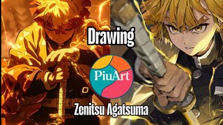 Zenitsu Cool Banget Di Infinity Castle Arc - Drawing