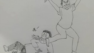 【Adegan Terkenal dengan Gambar Sederhana】Keluar dari Gerbang Sekolah dengan Berbagai Gaya Setelah Uj
