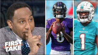 Ravens, Dolphins or Raiders: Which 8-7 team is the biggest threat in AFC? - Stephen A. | FIRST TAKE