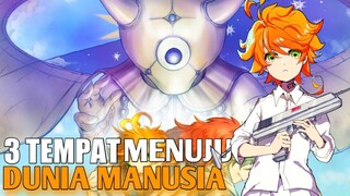 YAKUSOKU NO NEVERLAND 3 TEMPAT KABUR KE DUNIA MANUSIA