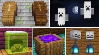 10 Halloween Decorations & Build Hacks in Minecraft Java & Bedrock!