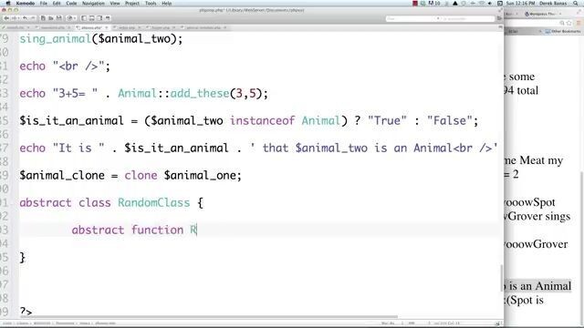 Chietorials ep.1 - Object Oriented PHP