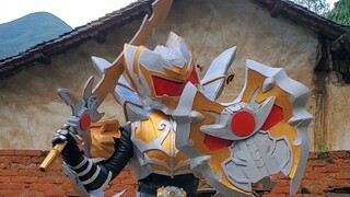 铠甲勇士：自制帝皇侠铠甲，穿上后感觉做成了Q版了？