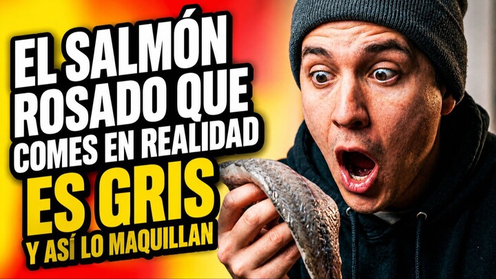 ¡El salmón que comes nunca fue rosado! Así "pintan" el salmón antes de venderlo