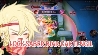 LOCK SABER BIAR GAK TENGIL;)