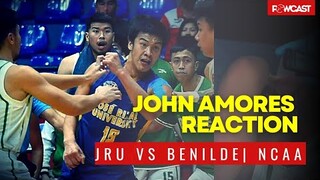 John Amores of JRU vs Benilde Reaction | NCAA
