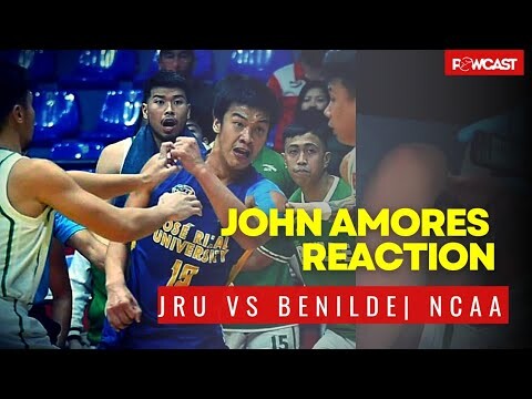 John Amores of JRU vs Benilde Reaction | NCAA
