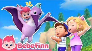 YT: Bebefinn | Let's Fly With A New Dino Friends, Pterandon! | EP131 | Nursery Rhymes and Kids Songs