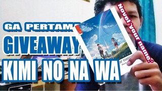 GIVEAWAY & UNBOXING PAKET NOVEL KIMI NO NA WA