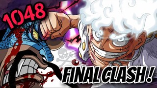 ONE PIECE 1048: FINAL CLASH, GOMU GOMU NO: MONKEY GOD GUN VS FLAMING FIRE DRAGON: SHORYU KAEN HAKKE!