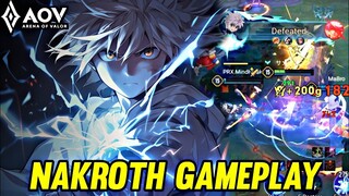 AOV : NAKROTH/KILLUA GAMEPLAY | IN JUNGLE - ARENA OF VALOR LIÊNQUÂNMOBILE ROV