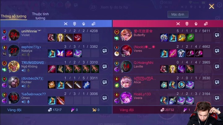 trùm violet vn chơi quá hay