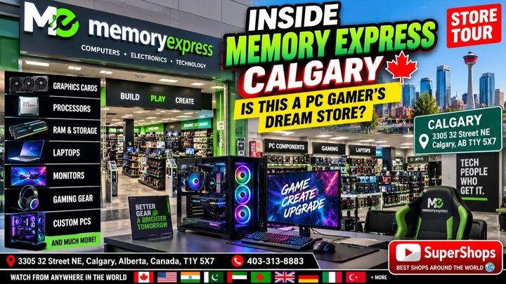 Inside Memory Express Calgary 🇨🇦 – Is This a PC Gamer’s Dream Store?