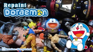 Repaint mainan Doraemon