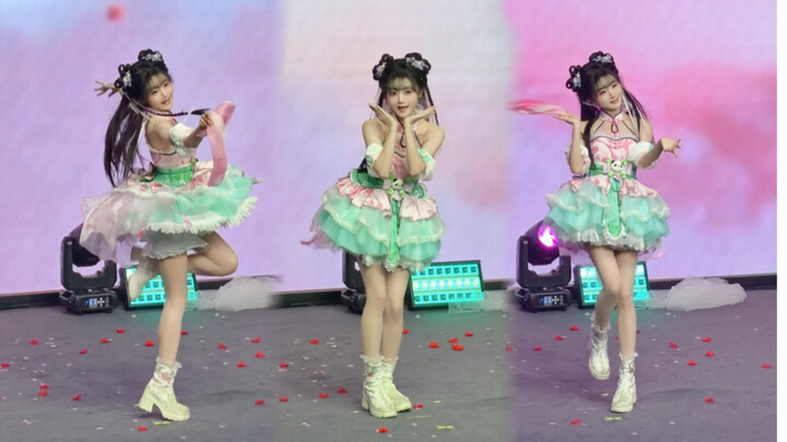 Pertunjukan perdana kali ini seru banget!!! Saya menari sambil bawain lagu orisinal ala gaya Tiongko