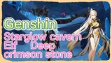 Starglow cavern Elf Deep crimson stone