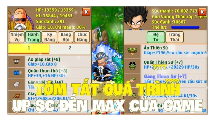 Ngọc Rồng Online - Tóm Tắt Hành Trình Up Siêu Cấp Đến Max Của Game !