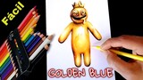 Hướng dẫn vẽ GOLDEN BLUE | Peter Roblox Drawing