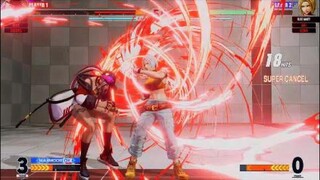 KOF15　世界１位ブルーマリー　一気に決める３４Hitコンボ　空中コンボの鬼