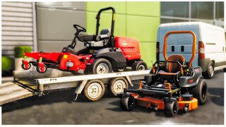 NEW // You HAVE to See How I Cut This Customers Lawn // Lawn Mowing Simulator Demo //