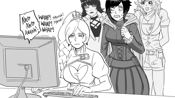 [Transportation] RWBY team watch themselves in rule34