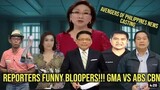 Reporters funny bloopers | fail compilation Philippines | Abs cbn VS GMA