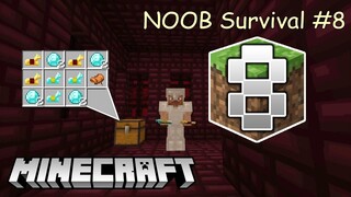 Phù Phép Vũ Khí NOOB Chinh Phục Pháo Đài Địa Ngục - Minecraft Survival #8