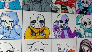 Draws Sans According To The Different Au UNDERTALE Vẽ Sans PART 2