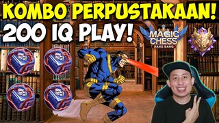 KOMBO PERPUSTAKAAN INI PAKE 4 BUKU COY!! 200 IQ GAMEPLAY RAJIN MEMBACA | Magic Chess Indonesia