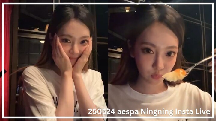 (Eng Sub) 250524 aespa Ningning Instagram Live - Tung Tung Tung Sahur~