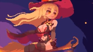 しろくろ像素风小动画