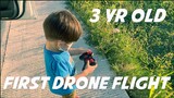 MY 3 YR OLD BOY FIRST DRONE FLIGHT | Gideon Estella PH