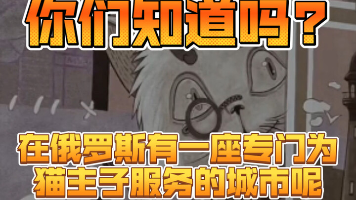 Did you know? There's a city in Russia dedicated entirely to serving our feline overlords!