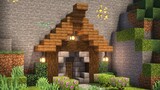 HOW TO BUILD HOUSE IN  MOUNTAIN IN MINECRAFT TUTORIAL