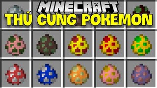 MINECRAFT MOD SỞ HỮU POKEMON LÀM THÚ CƯNG TRONG MINECRAFT CỰC DỄ THƯƠNG*MOD THÚ CƯNG POKEMON VUI VẺ!