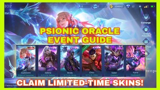 PSIONIC ORACLE EVENT GUIDE! GET GUINEVERE LIMITED-TIME LEGEND SKIN AND S.T.U.N. SKINS! MLBB