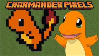 Build Simple Charmander Pixels Art Minecraft