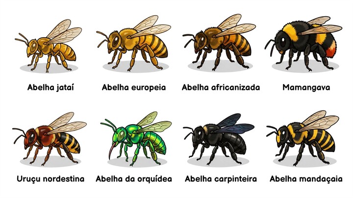 8 Abelhas TÃO INCRÍVEIS que você não vai acreditar que existem! 🐝😱