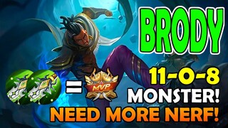 Insane Damage! Still Needs NERF! Brutal Killing 11 Kills Brody Gameplay