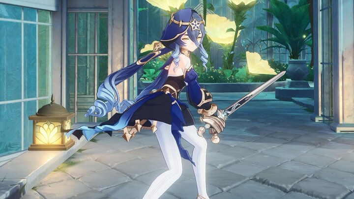 [ Genshin Impact ] Slow down Laila. She is really swinging the sword with all her strength.