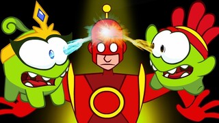 Om Nom Kisah - Pahlawan super menyelamatkan kota | Kartun Lucu | Episode Baru