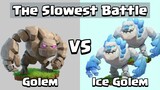 Golem VS Ice Golem | The Slowest Battle in Clash of Clans