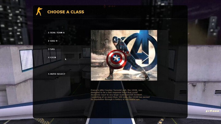Counter-Strike 1.6 Superhero Edition - cs_747 - CT Forces - GIGN - Pistols